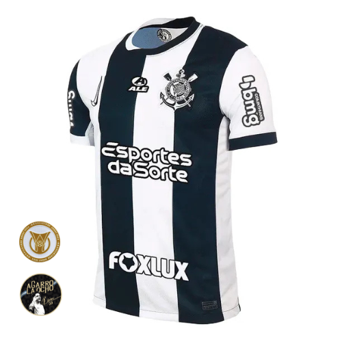 Camisa Corinthians Third 24/25 - Preta e Branca #Garro8