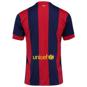 Camisa Barcelona Home 14/15 Retrô - Azul e Vermelha