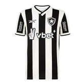 Camisa Botafogo Home 24/25 - Preta e Branca - C/ Patrocínio vBet