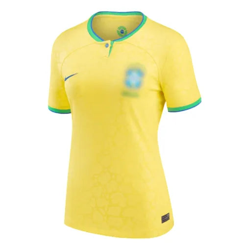 Camisa Brasil Home 2022 Feminina - Amarela