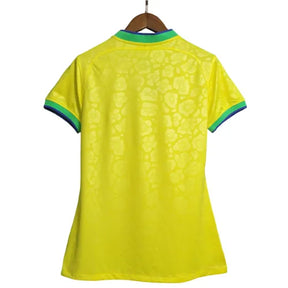 Camisa Brasil Home 2022 Feminina - Amarela