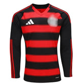 Camisa CRF Home 25/26 Manga Longa - Preto e Vermelho