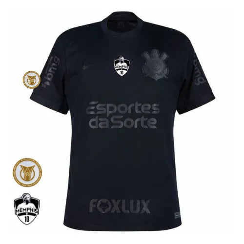 Camisa Corinthians Away 24/25 - Preta #Memphis10
