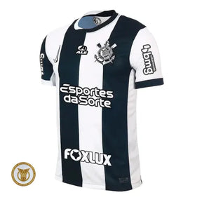 Camisa Corinthians Third 24/25 - Preta e Branca #Memphis10