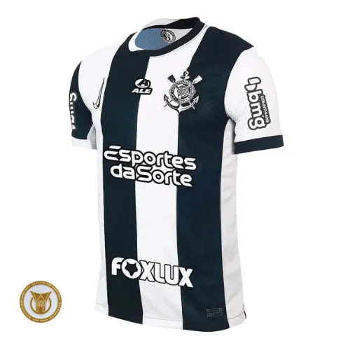Camisa Corinthians Third 24/25 - Preta e Branca #Memphis10