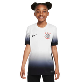 Conjunto Infantil Corinthians I 24/25 - Branco e Preto